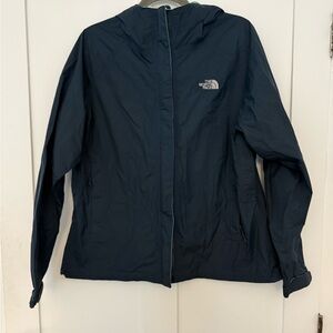 Women’s North Face HyVent DT  Size Large Navy Blue Rain Jacket